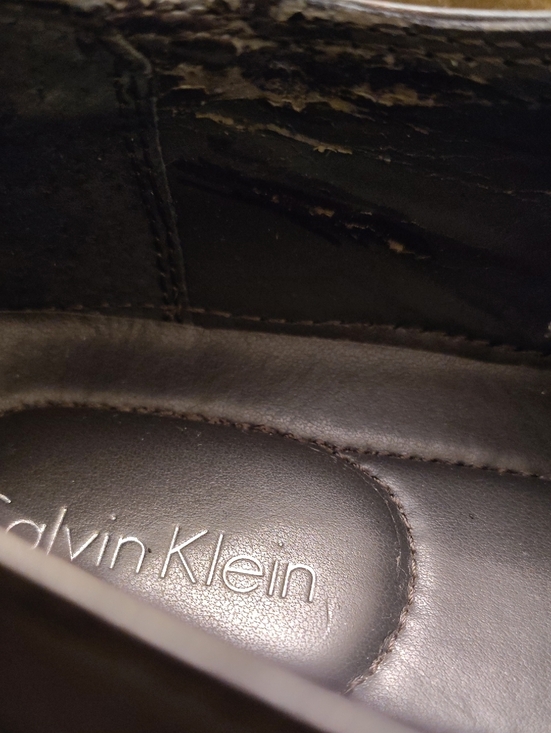 Calvin Klein Men\'s Size 12 Black Lace-Up Oxford Dress Shoes 6S X main image 6